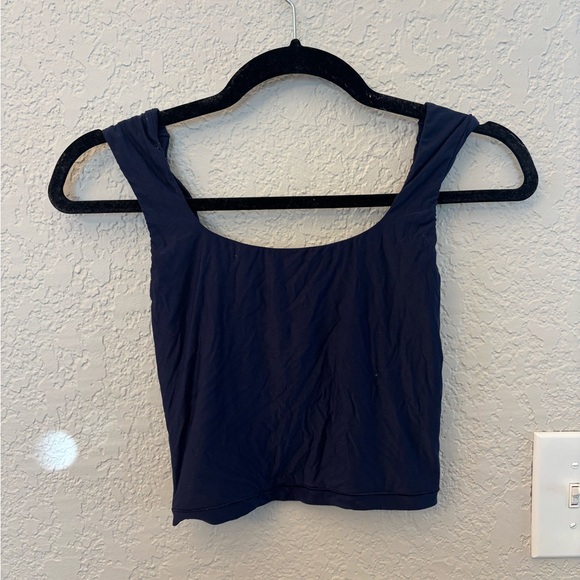 Aerie SMOOTHEZ Navy Square Neck Cami - Picture 2 of 4